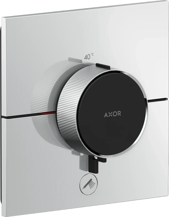 Hansgrohe Axor ShowerSelect ID eckig Thermostat für 1 Verbraucher und einen zusätzlichen Abgang chrom