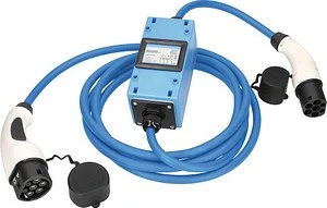 as-Schwabe Ladekabel für Elektroautos MODE 3 mit MIXO Stromzähler, 11kW, 5m (65109)