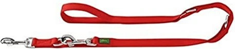 Hunter Verstellbare Führleine aus weichem, griffigem Nylon, klassisch, 2.0x200cm, rot