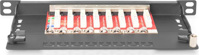 Digitus Professional Patchpanel Cat6, 8-Port, schwarz