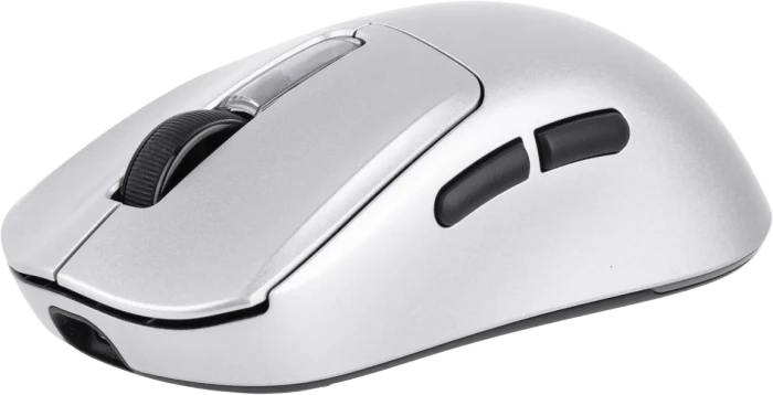 Epomaker Nex Pro 8KHz Wireless Gaming Mouse mit Ladestation, silber, USB/Bluetooth