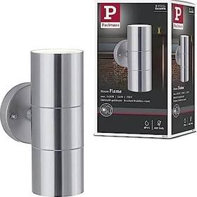 Paulmann Flame LED Wandleuchte 2-flammig edelstahl
