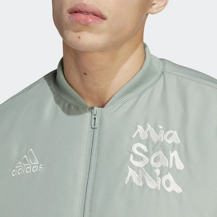 adidas FC Bayern München Chinese Story Padded Jacke silver green (Herren)