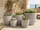 Gartengees Eggpot Blumentopf XL 53cm sand