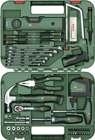 Bosch DIY Advanced Hand Tool S Handwerkzeugset inkl. Koffer, 64-tlg. (1600A02ZB3)
