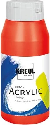 Kreul Solo Goya Triton Acrylic Acrylfarbe, zinnoberrot, 750ml