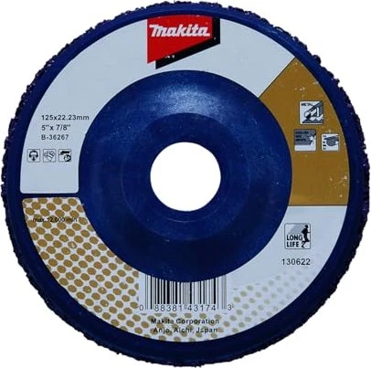 Makita Long Life Reinigungs Schleifscheibe lila, 125x22.23mm, 1 Stück