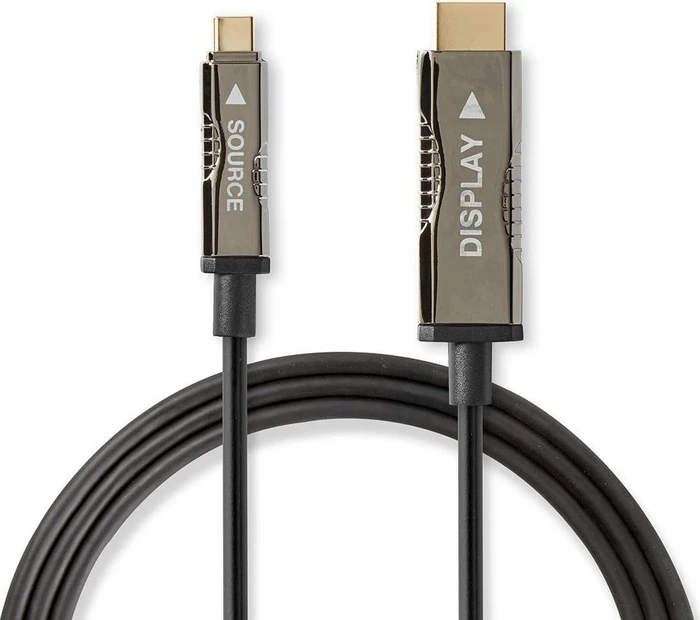 Nedis USB-C 3.1 [Stecker] auf HDMI [Stecker] 4K 60Hz Adapterkabel schwarz, 30m