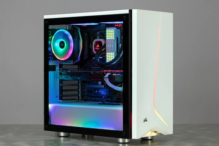 Corsair Carbide Series SPEC-06 RGB weiß, Glasfenster