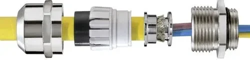 Wiska PMSKV 7-12 EMV-Z EMV-Kabelverschraubung, Messing vernickelt, Pg7