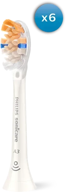 Philips HX9096/87 Sonicare A3 Premium All-in-One Ersatzbürste weiß, 6 Stück