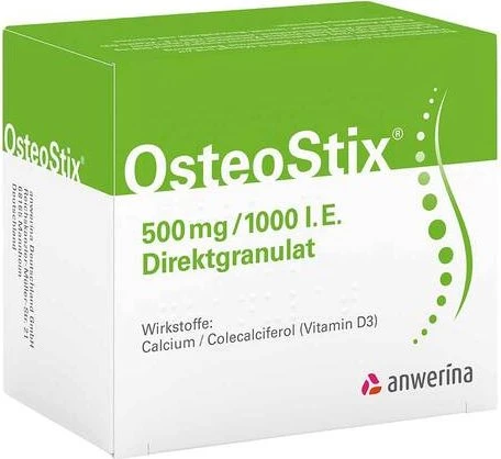 anwerina OsteoStix 500mg/1000 I.E. Direktgranulat Beutel, 120 Stück