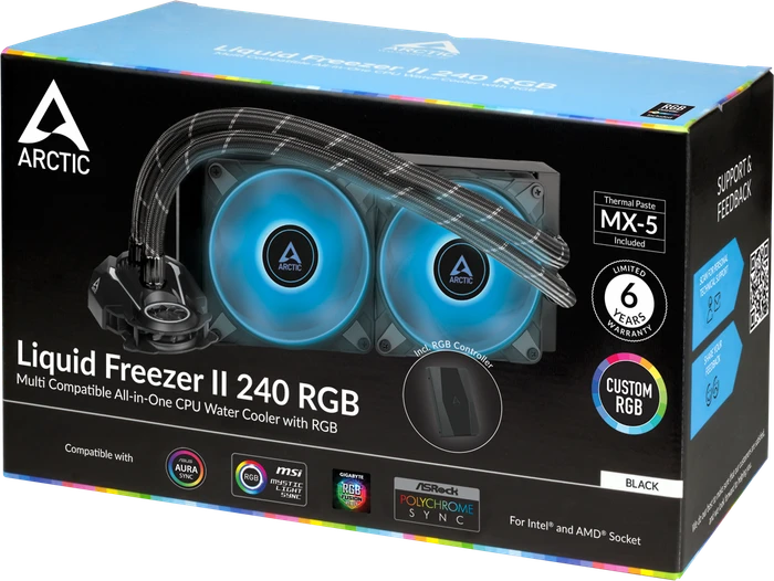 ARCTIC Liquid Freezer II 240 RGB, LED-Steuerung