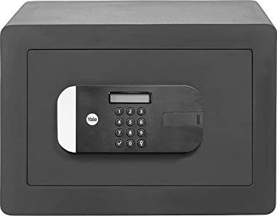 Yale YSFM/250/EG1 Maximum Security Fingerprint Safe Home Tresor, Schlüsselschloss/elektronisches Zahlenschloss/Fingerprintreader