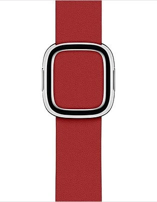 Apple modernes Lederarmband Large für Apple Watch 40mm rot