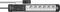Brennenstuhl Premium-Line Comfort Switch Plus, 6-fach, 6x schaltbar, 3m, schwarz/hellgrau Vorschaubild