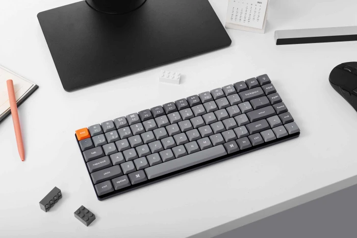 Keychron K3 Max, grau, LEDs RGB, hot-swap, Gateron LOW PROFILE 2.0 RED, USB/Bluetooth, US