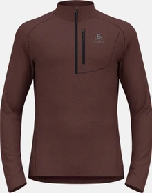 Odlo Tencia Midlayer Half Zip Funktionsshirt langarm fudge melange (Herren)