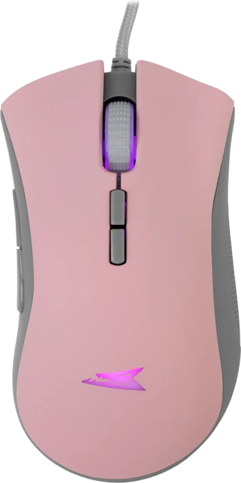 Baracuda Lobster Pink Gaming Mouse, rosa/grau, USB