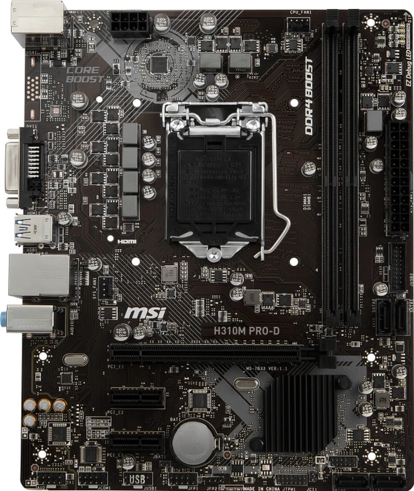 MSI H310M Pro-D (Intel 1151 v2)