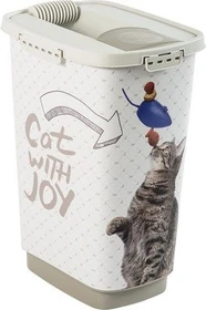 rotho Tierfutterbehälter Cody, 25l, Cat with Joy