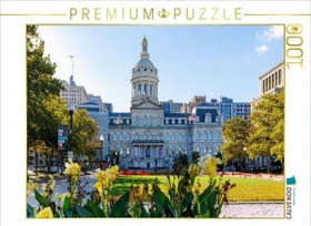 Calvendo War Memorial Plaza und Baltimore City Hall in Downtown Baltimore, Maryland, USA