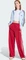 adidas Firebird Trainingshose lang team victory red/crystal sky (Damen) Vorschaubild