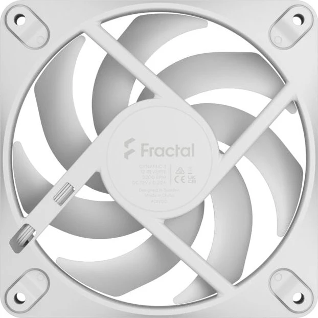 Fractal Design Dynamic 3 Reverse White, weiß, 120mm