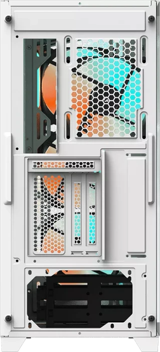 GIGABYTE C301 Glass White, weiß, Glasfenster