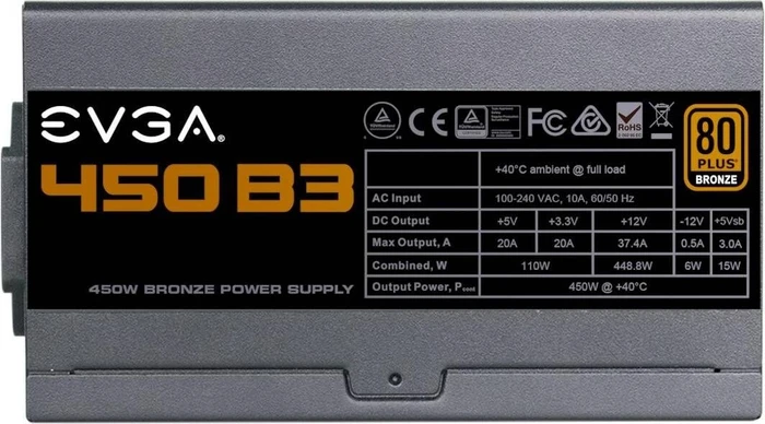EVGA B3 450 450W, ATX 2.4