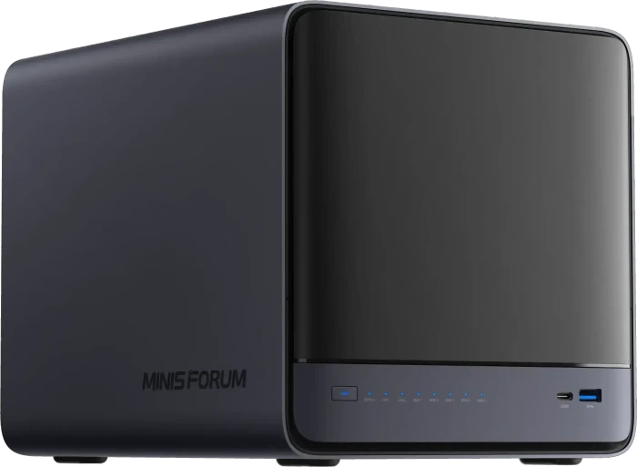 Minisforum N5 Air AI NAS, AMD Ryzen 7 255, 1x RJ-45 10GBase-T, 1x RJ-45 5GBase-T
