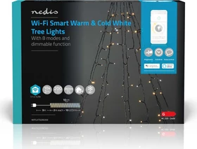 Nedis WIFILXT02W200 Smart Life Dekorative Lichterbaum LED 200x warmweiß-tageslichtweiß