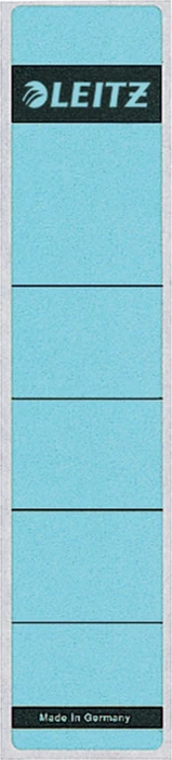 Leitz selbstklebende Ordner-Rückenschilder kurz, blau, 10 Stück