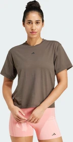 adidas Power Back-Cutout 3-Streifen Funktionsshirt kurzarm shadow olive (Damen)