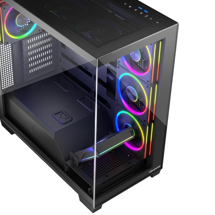 Modecom Volcano Stellar ARGB 8F Black, Glasfenster