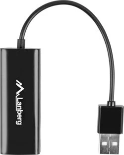 Lanberg NC-0100-01 LAN-Adapter, RJ-45, USB-A 2.0 [Stecker]