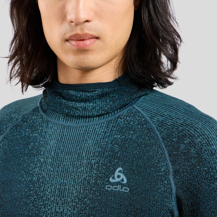 Odlo POW Blackcomb Baselayer Funktionsshirt langarm provincial blue (Herren)
