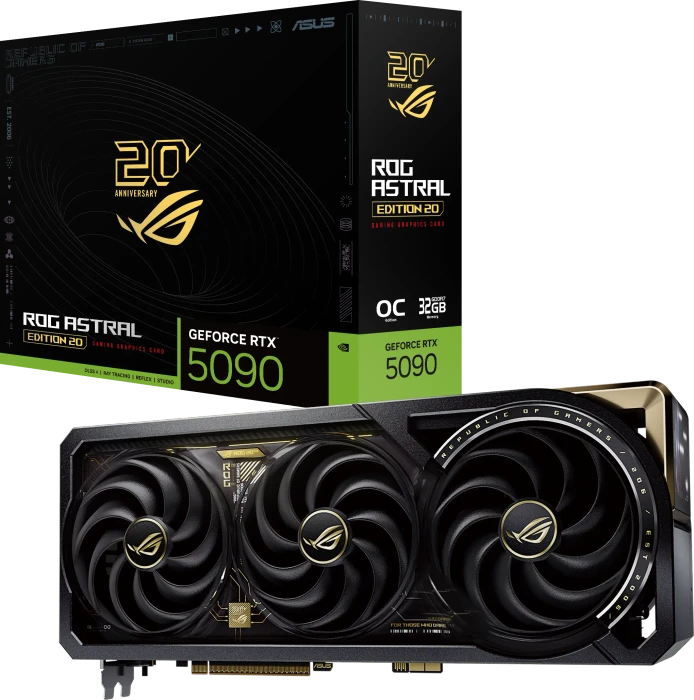ASUS ROG Astral GeForce RTX 5090 Edition 20, ROG-ASTRAL-RTX5090-P32G-EDITION-20, 32GB GDDR7, 2x HDMI, 3x DP
