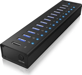 RaidSonic Icy Box IB-AC6113 USB-Hub, 13x USB-A 3.0, USB-B 3.0 [Buchse] (70420)