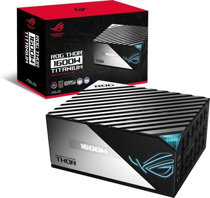 ASUS ROG Thor Titanium, ROG-THOR-1600T-GAMING, 1600W, ATX 2.4, mit 16-Pin PCIe 5.0 Kabel