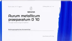 Weleda Aurum Metallicum Praeparatum D10 Ampullen, 8ml (8x 1ml)