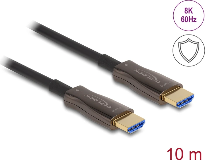 DeLOCK AOC Ultra High Speed HDMI 2.1 Kabel 48Gbps 8K 60Hz mit Metallarmierung