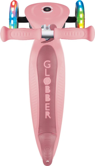 Globber Primo Foldable Lights Kickboard pastel pink