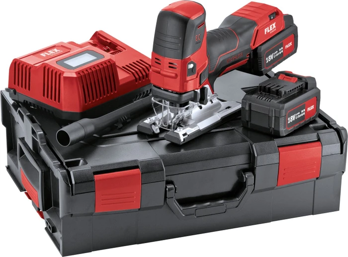 Flex JS 18.0-EC/5.0 Set Akku-Pendelhubstichsäge inkl. L-Boxx + 2 Akkus 5.0Ah