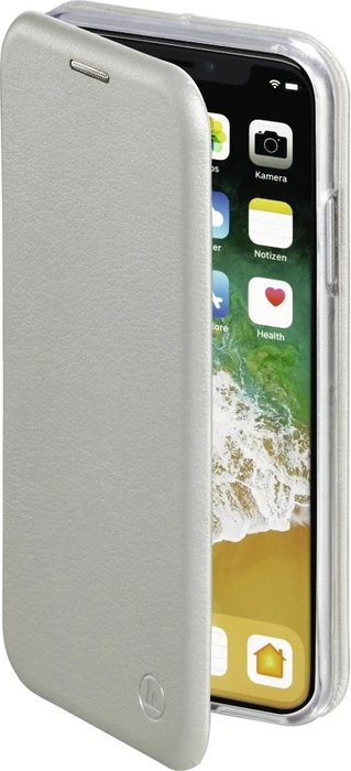 Hama Booklet Curve für Apple iPhone X silber