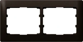 Legrand Galea Life Rahmen 2-fach waagrecht, dark bronze