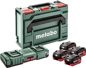 Metabo Starterset 18V, 5.5Ah, Li-Ionen/LiHD, 4 Akkus [22.0Ah] [396Wh]