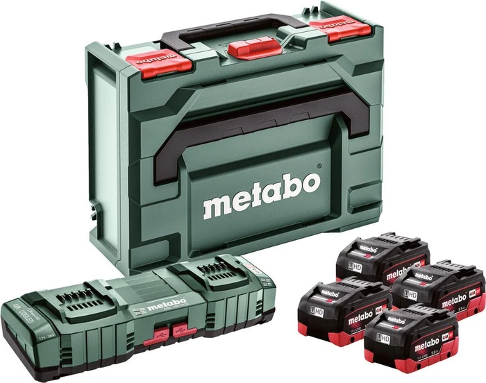 Metabo Starterset 18V, 5.5Ah, Li-Ionen/LiHD, 4 Akkus [22.0Ah] [396Wh]