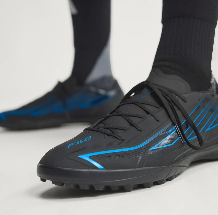 adidas F50 Hyperfast League TF core black/lucid ray blue