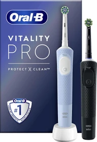 Oral-B Vitality Pro D103 Duo schwarz/blau + 2. Handstück + 2 Aufsteckbürsten